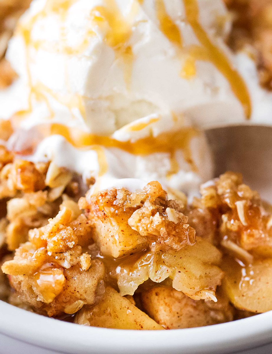 Save room for Dorothy’s homemade apple crisp served with French vanilla ice cream!
