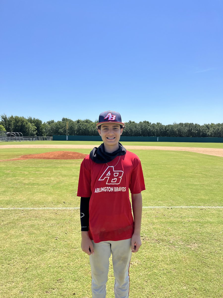 F: <a href="/ArlingtonBraves/">Rob Trahan</a> 11, MBA - DEITERS 1
PoG: <a href="/Rami_Mahmoud3/">Rami Mahmoud</a> 4 IP, 9K | 2-2, 3 RBI