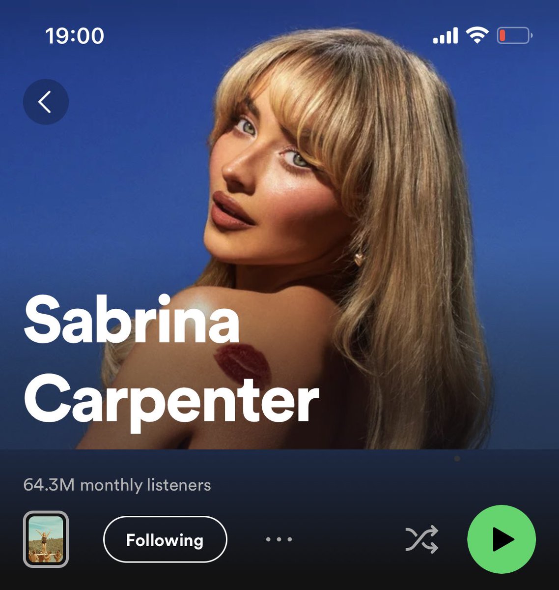 prfctIyselfish's tweet photo. sabrina’s streams on spotify in july 2022 vs almost 2 years later🥹 insane. so proud of my girl🥹🥹🥹 https://t.co/lRVcDs8Wlc
