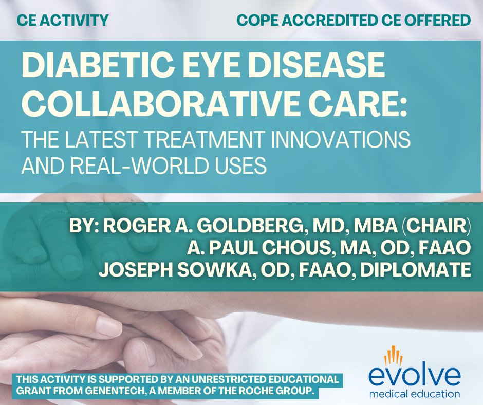 This supplement summarizes a discussion on managing patients with diabetic eye disease, including real-world barriers to treatment, longer duration therapies, and pipeline therapies. bit.ly/3ReeoFp