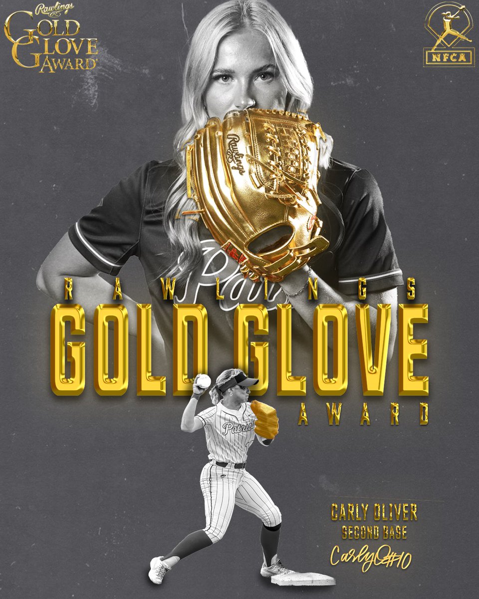 UC Patriots SB (@patriots_uc_sb) on Twitter photo For the second year in a row, Carly Oliver has been tabbed a <a href="/NFCAorg/">National Fastpitch Coaches Association</a> #RawlingsGoldGloveAward winner at second base!!
Oliver finished the 2024 season with a 1.000 fielding percentage on 211 total chances, 108 putouts, and 103 assists. She also helped turn 8 double plays! #ESGP For the second year in a row, Carly Oliver has been tabbed a <a href="/NFCAorg/">National Fastpitch Coaches Association</a> #RawlingsGoldGloveAward winner at second base!!
Oliver finished the 2024 season with a 1.000 fielding percentage on 211 total chances, 108 putouts, and 103 assists. She also helped turn 8 double plays! #ESGP