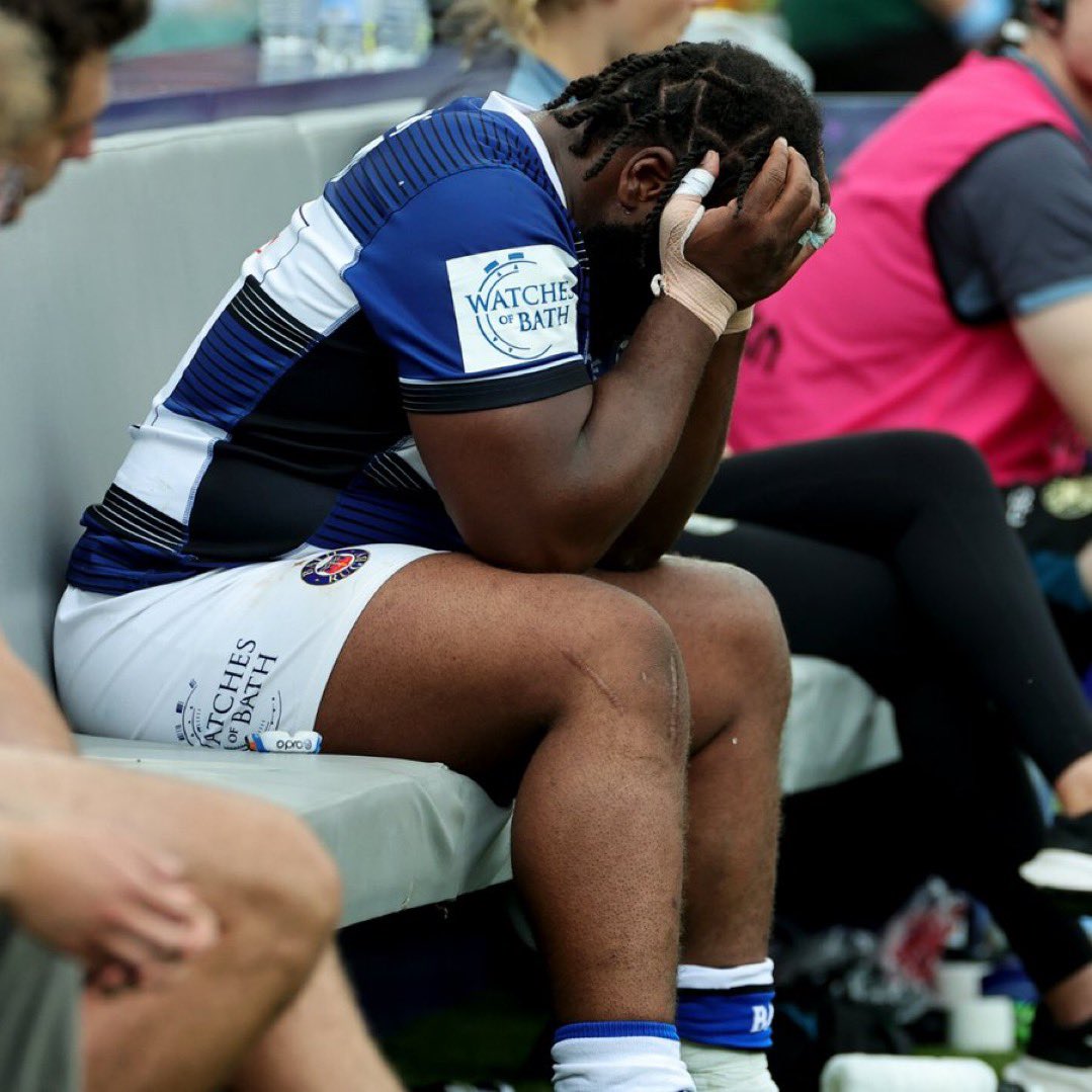 You have no idea how gutted &amp; upset Beno is. We are ALL with you <a href="/sinnybabybenz/">Beno Obano</a> 

#BathFamily 🇪🇪👏
#WeAreBath 🇪🇪👏
