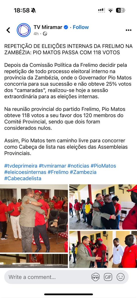 Cheque_Senpai's tweet image. Na última eleição o Cda Pio Matos, candidato único a sua sucessão para o posto de Governador da Província da Zambézia, teve -25% de fotos…hoje, numa reunião extraordinário a mando do comitê central, realizou-se nova eleição e ele obteve 98.3%…mesmas pessoas que votaram..!!💀💀
