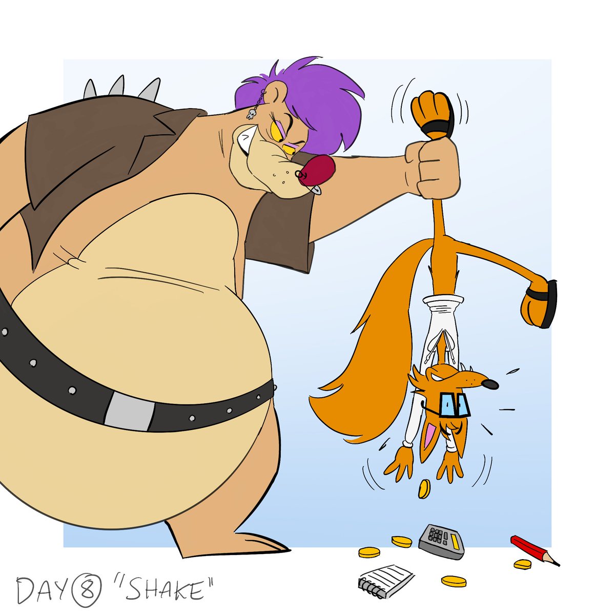 BelugaToons's tweet photo. Sleazy Pie has found another victim! Whitzer Wolf is gonna have to beware of her from now on!

Whitzer Wolf belongs to @TheEnderToonist 

Art by me https://t.co/oSBOMtrhQj
