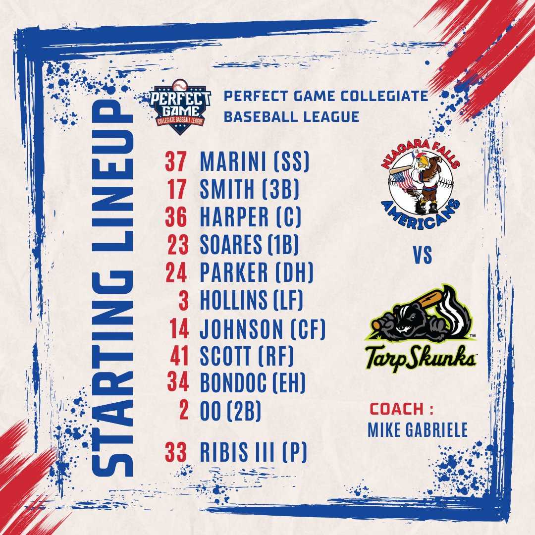 The Americans look to get in the win column tonight in Jamestown! 

⚾ 6:30 PM
🆚 Jamestown TarpSkunks
📍 Russel Diethrick Park

#pgcbl #TheAmericanWay