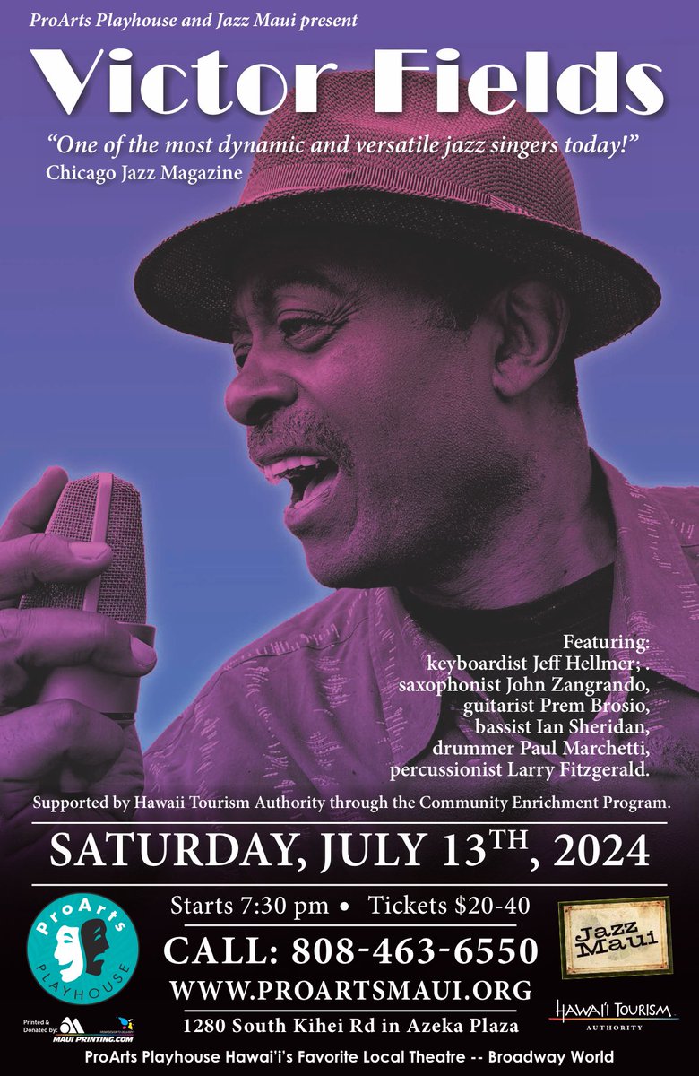 See you in Maui! BIG FUN!! Tickets on sale at proartsmaui.org