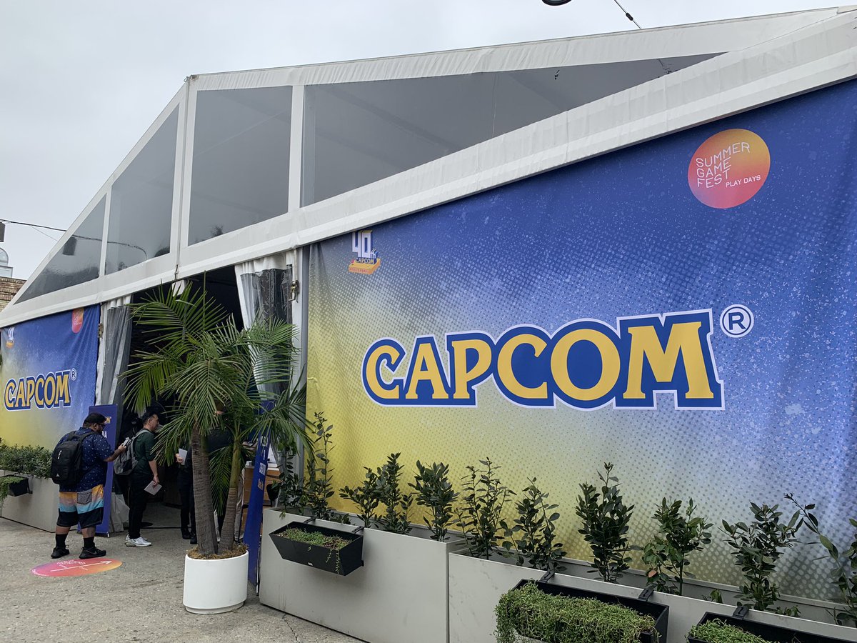 CapcomUSA_'s tweet photo. We’re all set for #SummerGameFest Play Days here at the Capcom booth!

We’ve got playable demos of @Kunitsu_Gami: Path of the Goddess, Street Fighter 6, Monster Hunter Stories, and Monster Hunter Stories 2: Wings of Ruin for attendees to experience. https://t.co/oRWE5k1t6u