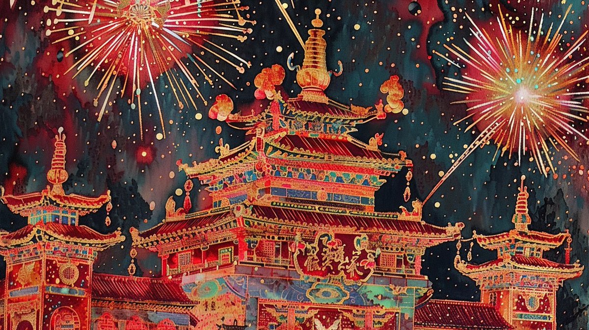 PKU1898's tweet photo. 🔥🏮Discover "The Fire of Inheritance" at the #DistantEchoes exhibition. This work highlights the elemental role of fire in Chinese festivals, symbolizing enthusiasm, blessings and unity. From Spring Festival fireworks to Double Ninth bonfires, see how each festival's fire is uniquely portrayed, linking tradition and modernity through the warmth of community and culture.
Created by: Hou Yiting
#PKUInstituteforCulturalIndustries #PKUAICCLab #ArtMeetsTech