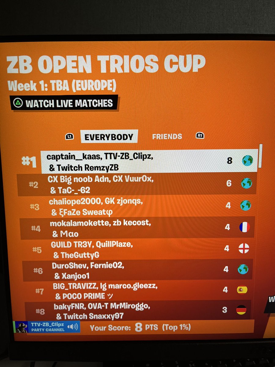 1st place trio zb FNCS🏆

+$40.000💵