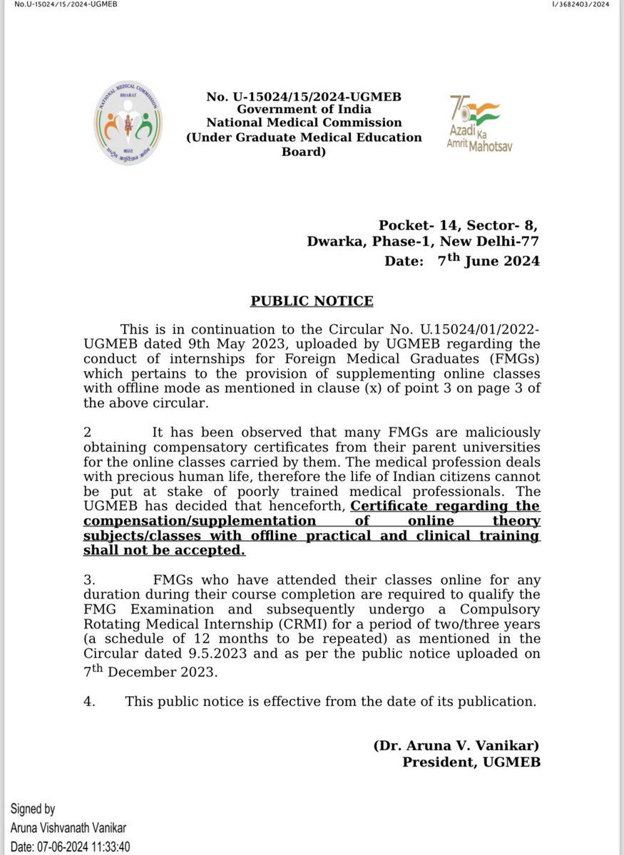 JKMedicalAsso's tweet photo. If @NMC_IND has concerns about FMGs, they should provide clear explanations and possibly reconsider allowing medical students to pursue education abroad. The extended duration for FMGs to complete their MBBS degree, including internships and exams, does indeed make it one ,1n https://t.co/ItVxgSJfAS