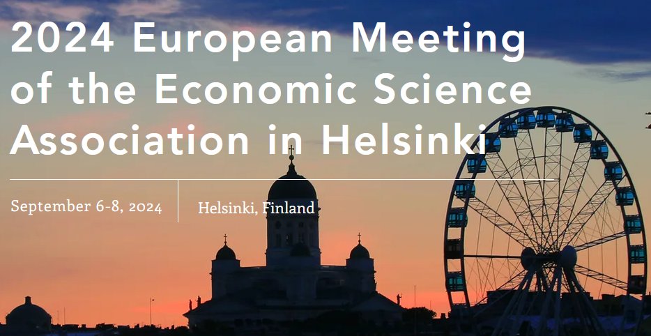 We wish you welcome to ESA European Meeting in Helsinki, September 5-8
esa2024helsinki.fi
Contributed session (three presentations) deadline June 15th.
Contributed individual submissions open on June 15th and close on July 8th on the ESA Website.