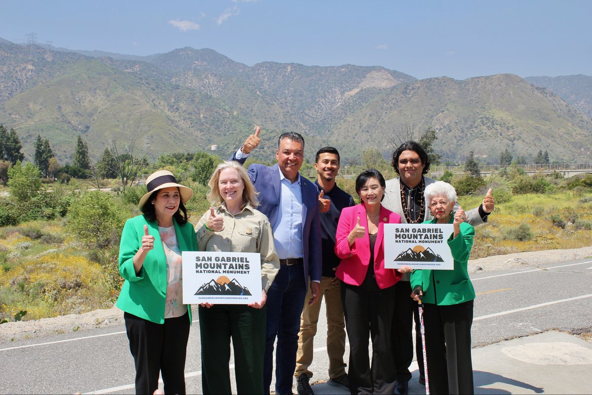 SenAlexPadilla's tweet photo. ⛰️Today marks 108 years of the Antiquities Act!

Over a century later, the Antiquities Act is still delivering for CA. Just last month, @POTUS used this authority to expand the San Gabriel Mountains and Berryessa Snow Mountain National Monuments! https://t.co/jLw4RKqH09
