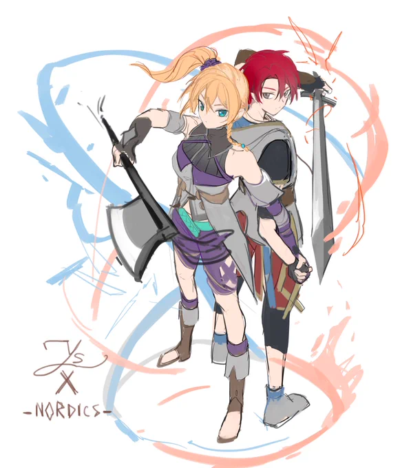 #イースX戦闘途中どうして手を繋ぐのか本当かわいいすぎたぶん仕事が終わってから絵を描き続けますカージャさんだいすき続編はまた出るのかな 