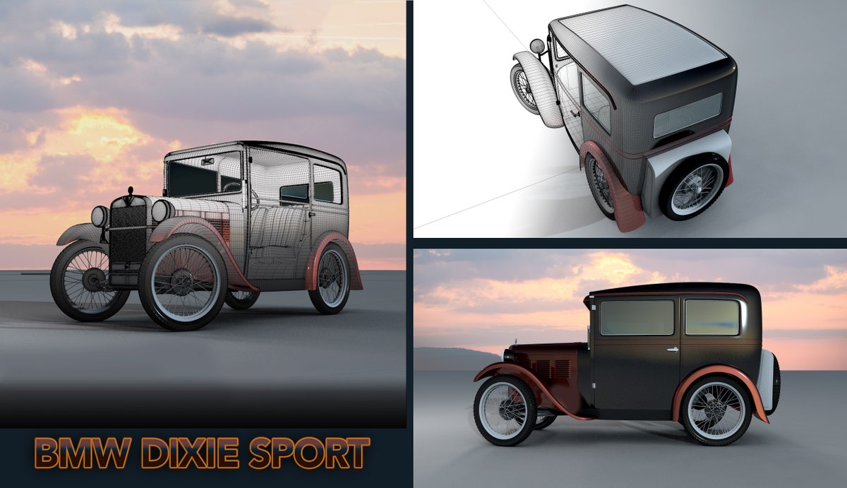 zspacepro3d's tweet image. #BMW #Dixie #3D sport 1928