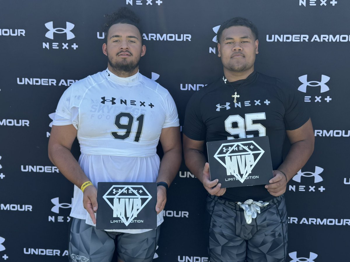 Brandon Huffman (@brandonhuffman) on Twitter photo MVPs from OL/DL session at <a href="/UANextFootball/">All-America Game</a> Salt Lake City:
OL MVP: Ben Howard, 2025, Lehi (Utah) Skyridge
DL MVP: Viliami Moala, 2026, South Jordan (Utah) Bingham MVPs from OL/DL session at <a href="/UANextFootball/">All-America Game</a> Salt Lake City:
OL MVP: Ben Howard, 2025, Lehi (Utah) Skyridge
DL MVP: Viliami Moala, 2026, South Jordan (Utah) Bingham