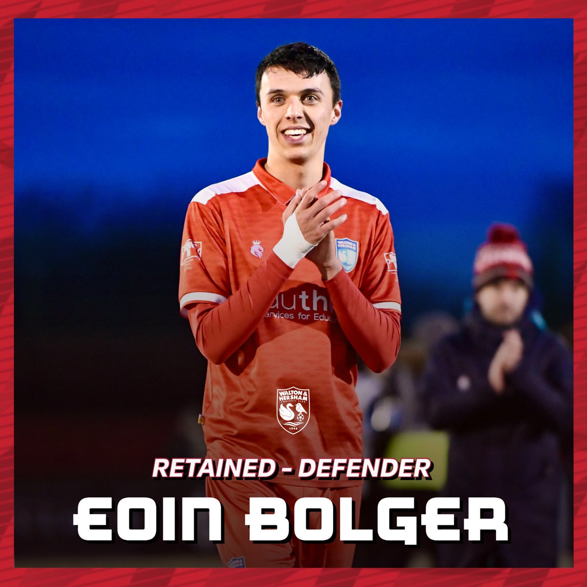 waltonhershamfc's tweet photo. 𝑩𝑶𝑳𝑮𝑬𝑹 𝑹𝑬𝑻𝑼𝑹𝑵𝑺 ↩️

Following a phenomenal debut season, we are delighted to confirm that Eoin Bolger will be returning to KT12 for 24/25 ✅

Get up @EBolger05 👊 https://t.co/OhBKdIytGV