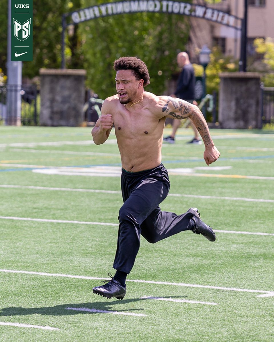 Portland State Football (@psuviksfb) on Twitter photo Give them their flowers 🌸
The remaining team bests from our internal Pro Day last week belonged to:
40-yard-dash: <a href="/JaydenBrannan/">Jayden Brannan</a> (4.3s)
Broad Jump: <a href="/ZachWusstig/">zach wusstig🇬🇺</a> (11-3)
5-10-5 Shuttle: @__TS5__ (4.16s)
👏👏👏
#GoViks | #DefendTheShip Give them their flowers 🌸
The remaining team bests from our internal Pro Day last week belonged to:
40-yard-dash: <a href="/JaydenBrannan/">Jayden Brannan</a> (4.3s)
Broad Jump: <a href="/ZachWusstig/">zach wusstig🇬🇺</a> (11-3)
5-10-5 Shuttle: @__TS5__ (4.16s)
👏👏👏
#GoViks | #DefendTheShip