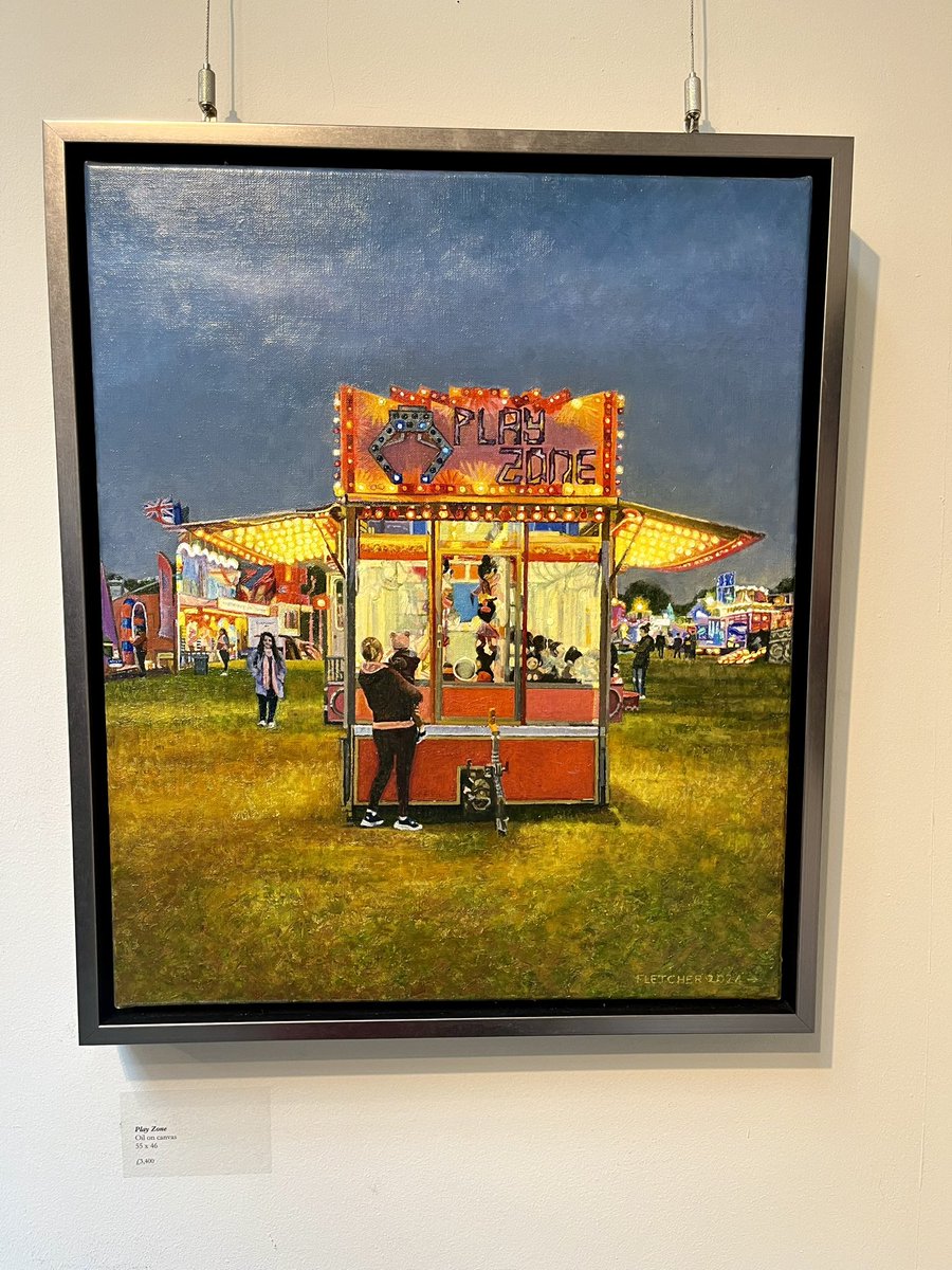 Dmjenko's tweet photo. Enjoyed going to the new @DFletcherArtist exhibition @TownhouseWindow today. I like the photos I took but they can’t do the artwork justice so get down there to have a proper look if you have the chance. #londonart #londonpainting #eastend #reallondon https://t.co/TrOwzEwjEr