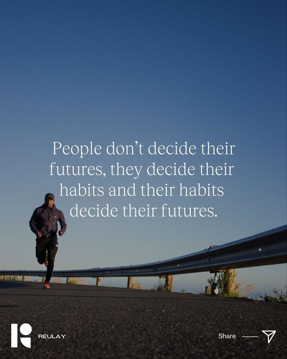 Did you know habits determine 95% of a person’s behavior?🔁⁠
⁠
Everything you are doing today and will ever do in your future is determined by the quality of the habits you form. ⁠

#mindset #habits