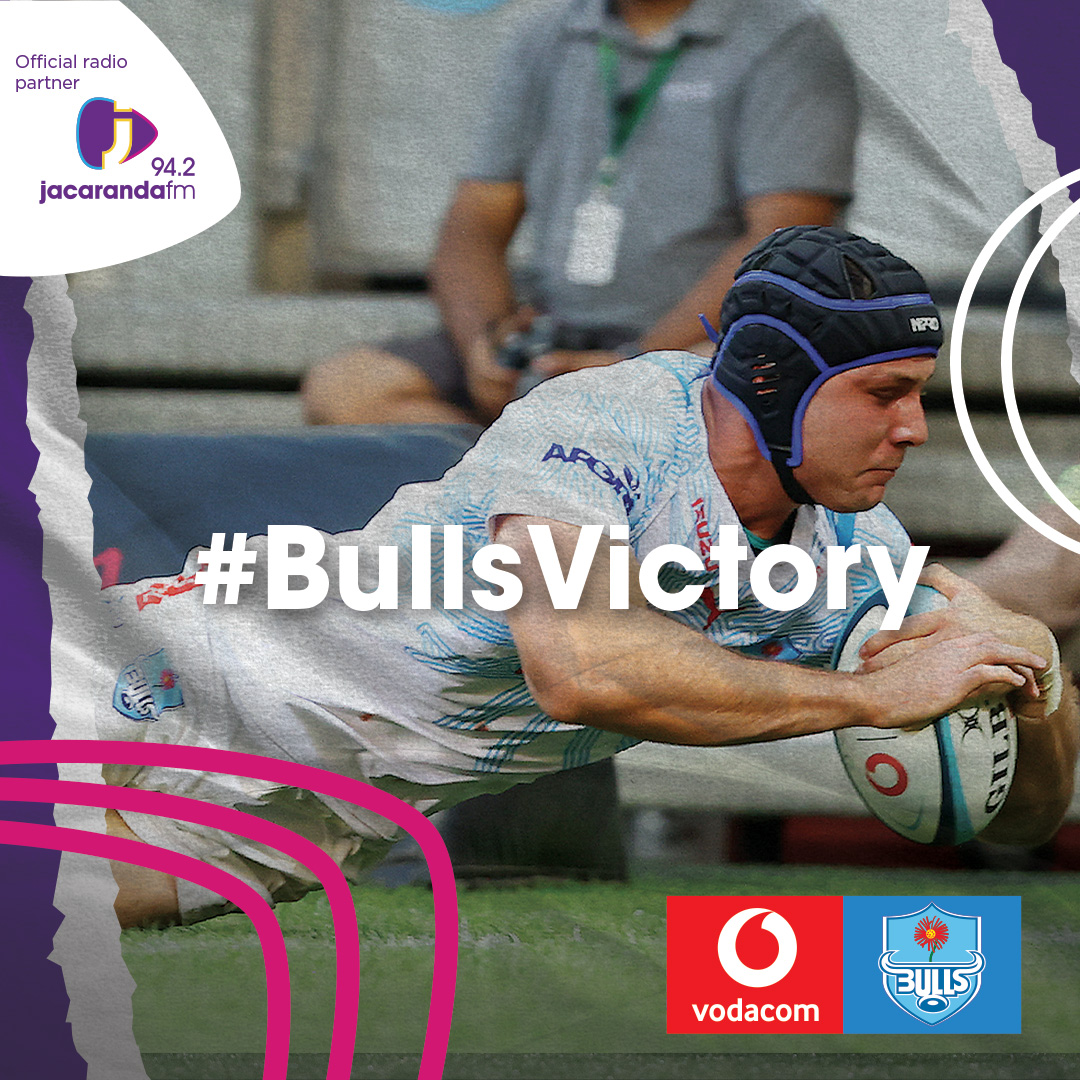 jacarandafm's tweet photo. What a phenomenal performance by the @BlueBullsRugby!
Our Bulls are charging into the semi-finals with unstoppable momentum.
Well done, team! 🚀
#BullsCharge #URCSemis https://t.co/aCshwHIuBn