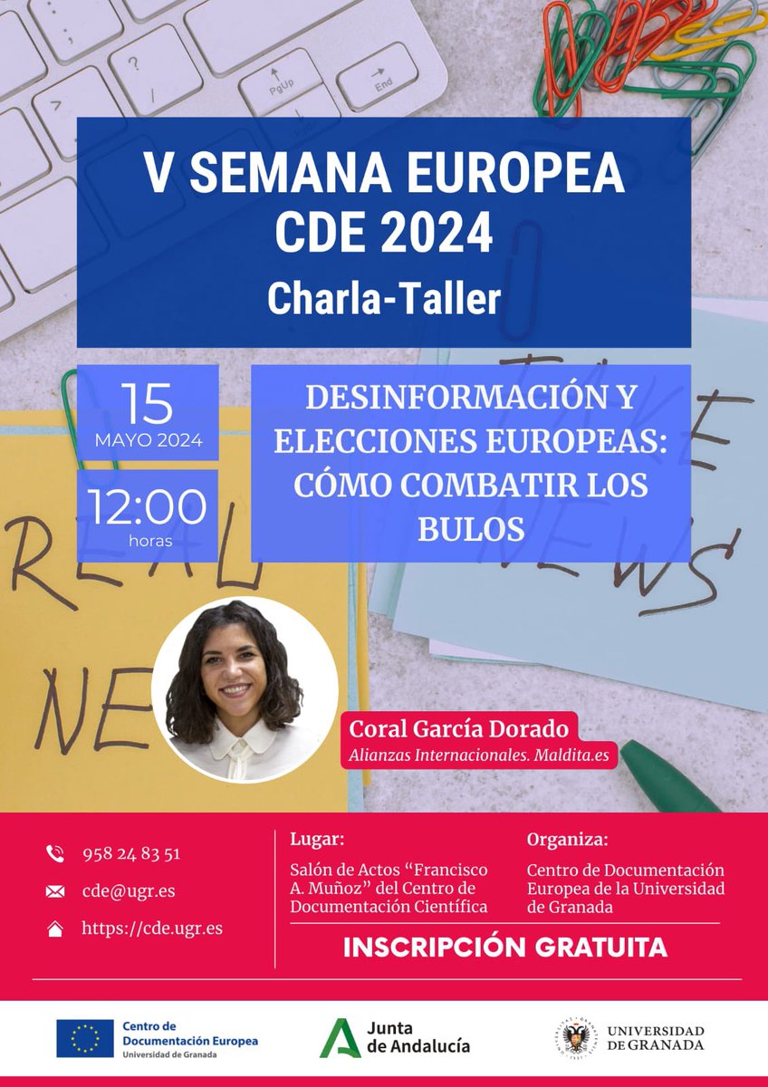 ConcursoHotStop's tweet photo. ¿Sabíais que el segundo  tema que más bulos genera en Internet es EL CAMBIO CLIMÁTICO?
Los Hot.Stoppers hemos asistido a un taller para reconocer las fake news y combatirlas.
Muchas gracias al Centro de Documentación Europea de Granada por organizarlo y a Maldita.es+ https://t.co/Ef5ejOkvjq