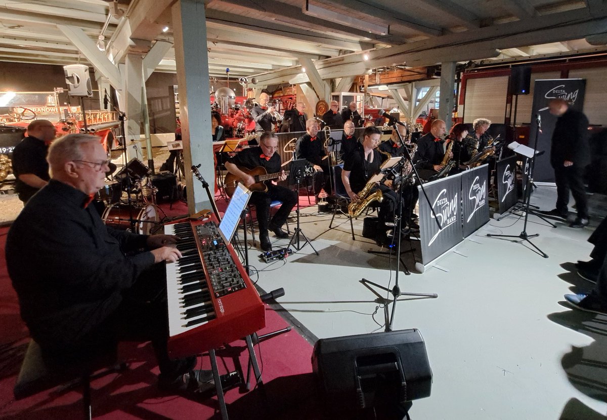 #DeltaSwingband ze zitten er weer klaar voor in het museum een heerlijke muzikale avond