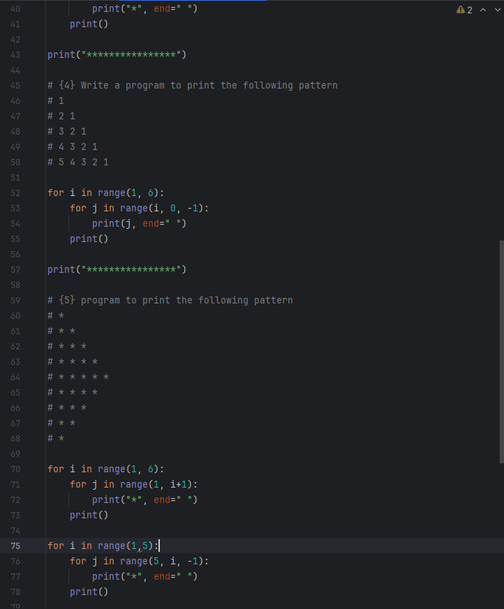pratham_kshk's tweet photo. 🌟 Day 2 of My Python Journey! 🌟
Learned about:
- Loops (for, while, while True)
- Nested loops
- For loop with conditionals
- Break &amp; continue

Excited to share more updates and programs! 🧠💻 #PythonLearning #CodingJourney #DailyProgress #pythonprogramming  #DataScientists https://t.co/20DFOrwoc3