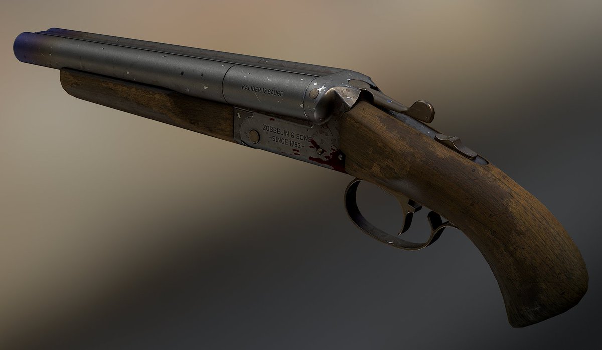 Zobellin's tweet image. It is a webley! We have the amazing hardsurface artist @Emalphi making all the weapon models, we're working on adding a shotgun aswell. 

Steam page is coming soon, we're a bit early into development but we're working hard on making something cool to show soon tho 🫡
