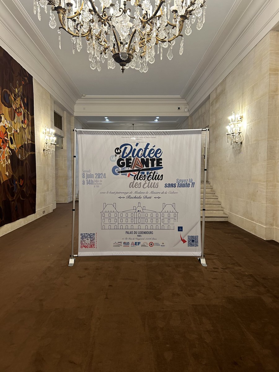 🥇 Vainqueur de la Dictée Géante des Élus de France au #Sénat.
🇫🇷 Très bel évènement de l’Association des <a href="/Elus_France/">Association des Élus de France</a> partenaire d’<a href="/spriterritoires/">EspriTerritoires</a> .
👉 L’occasion de remettre en avant, à l’occasion d’une Dictée, la #Francophonie et notre belle langue française.