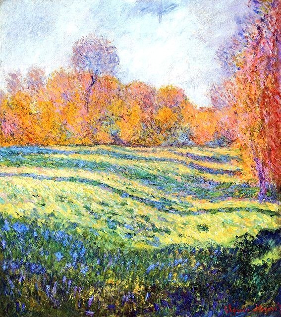 impression_ists's tweet photo. Claude Monet, Meadow at Giverny https://t.co/p9jLEWNeaW