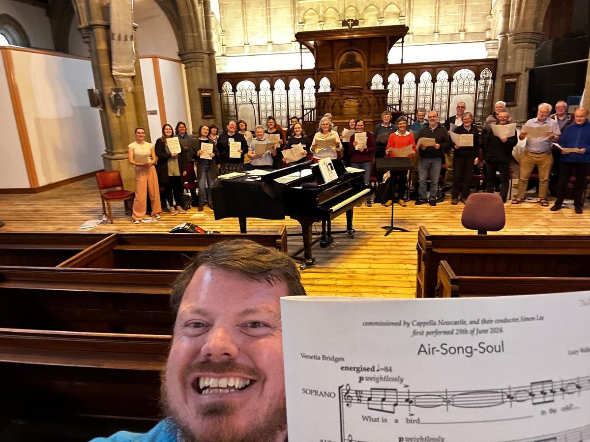 Exciting new #music 🎶 news!!
We LOVE our new commission Air-Song-Soul from <a href="/lucywalkermusic/">Lucy Walker</a> with words by <a href="/VenetiaBridges/">Venetia Bridges</a> 
First performance coming up soon - come and listen!!
cappellanewcastle.org.uk/Jun2024concert