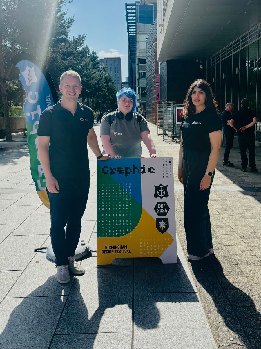 QuarkNews's tweet photo. It's the last day at the Birmingham Design Festival β€οΈβπ₯
We have had a blast, going to the wonderful Andy Khatouli βs talk and being surrounded by talented creatives from across the UK π₯°
#BDF2024 #BirminghamDesignFestival #QuarkXPress #Infografix @designfestbrum https://t.co/S2xsxvbPKd