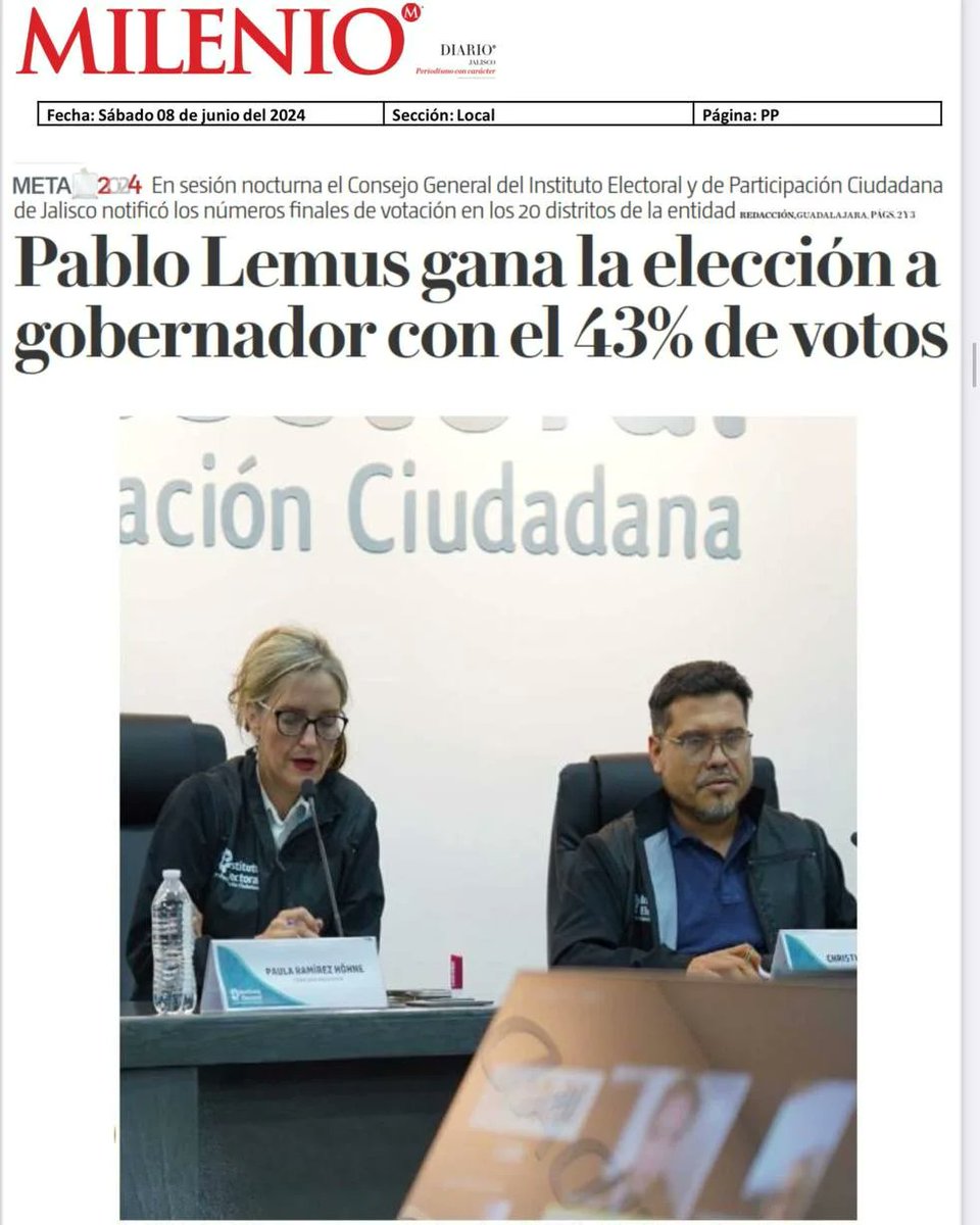PabloLemusN's tweet photo. ¡Ganó la voluntad de las y los jaliscienses!

Hoy celebramos un triunfo que pertenece a cada uno de ustedes. Muchas gracias por su confianza, apoyo y el cariño que nos han demostrado. 

Trabajaremos bien y de buenas para defender a Jalisco y darle continuidad a los buenos gobiernos 🍊. Nuestro compromiso es estar siempre cerca de ustedes, escuchando sus necesidades y respondiendo con acciones concretas que mejoren la calidad de vida de todas y todos.

Nos esperan grandes retos, pero también grandes oportunidades. Con su apoyo, estamos listos para enfrentar cada desafío y convertirlo en un avance para nuestro estado. La fuerza y la voluntad de nuestra gente son las bases sobre las cuales construiremos un Jalisco más próspero, seguro y justo.

Gracias 🙏 de todo corazón ❤️. Seguiremos trabajando juntas y juntos, con pasión y dedicación, para hacer de Jalisco un lugar del que todos podamos sentirnos orgullosos. ¡Ánimo!