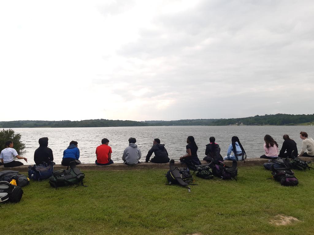 HCACPDofE's tweet image. Reflecting on a day's hiking around Bewl Water on the DofE Silver Practice Expedition.