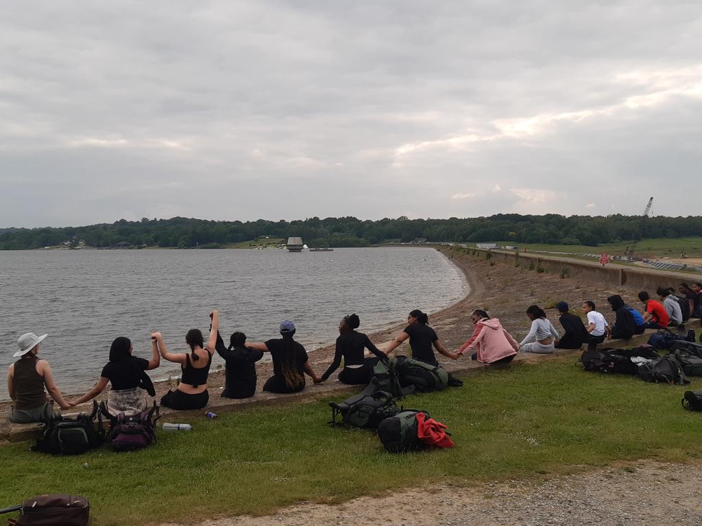 HCACPDofE's tweet image. Reflecting on a day's hiking around Bewl Water on the DofE Silver Practice Expedition.