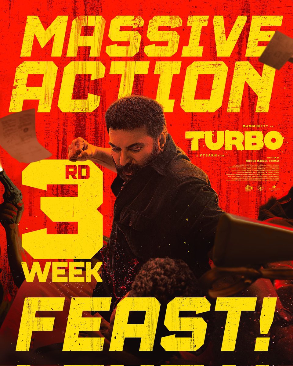 BOSouthIndian's tweet photo. Superb Saturday for #Turbo in Kerala BoxOffice 🔥🔥

60% Jump from Yesterday, Friday. https://t.co/ijyZxh55R2
