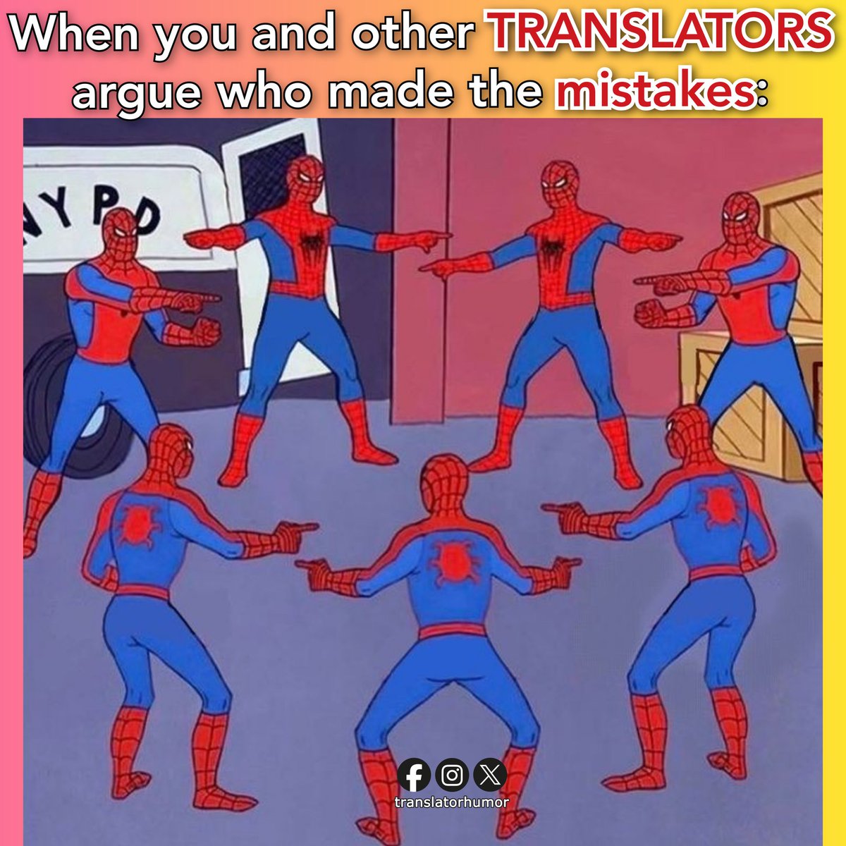 #TRANSLATOR: Not me. 🤪

#translatorhumormemes #translation #interpreter #translators #interpret #translate #translating #interpreting #translations #interpreters #traduzioni #traducteur #polyglot #tradutor #tercüme #language #linguist #traduttore #traducoes #traduttori #traduzir