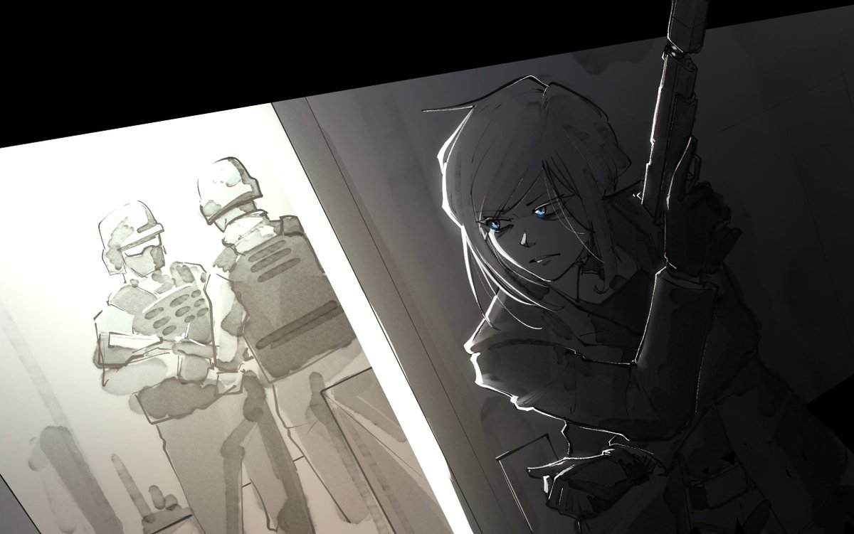 LuzaitisActual's tweet image. The fifth and final installment of the class sketches for the RPG I co-DM. This time, it's the Combat Life Saver, Fire Coordinator, Scout, and Sentry.