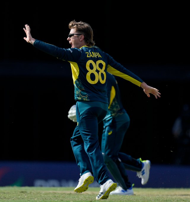 End of superb spell from Zampa 👏