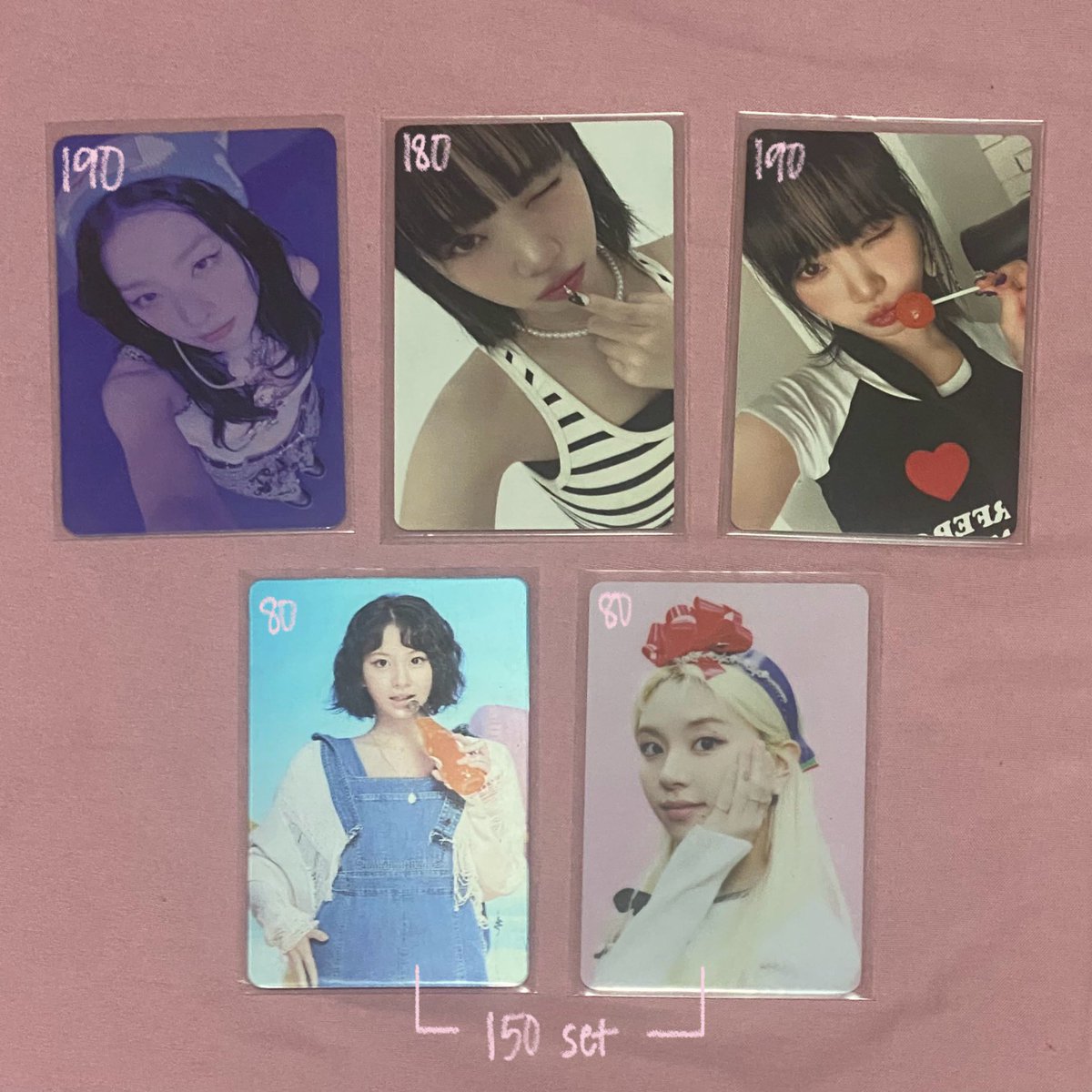 ✶ wts lfb ph .ᐟ ꒰ #tshcart ꒱

୨୧ gg pcs tingi ! 
╰ ₱ in pic, payo only

check alt for more info <3

⌗ seulgi ube smini chaewon wink weverse pob lollipop unforgiven twice chaeyoung dicon special lenti pc poca photocard
