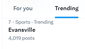 chadlindskog's tweet photo. Second time this week Evansville is trending. https://t.co/400RZBDOUO