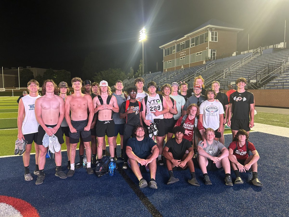 WNHSwarriorFB's tweet photo. Grateful to be apart of Catawba’s camp! Thankful for the hospitality of @tyhaines16 and the entire staff! #WeTheWest https://t.co/ok12ayD1nG
