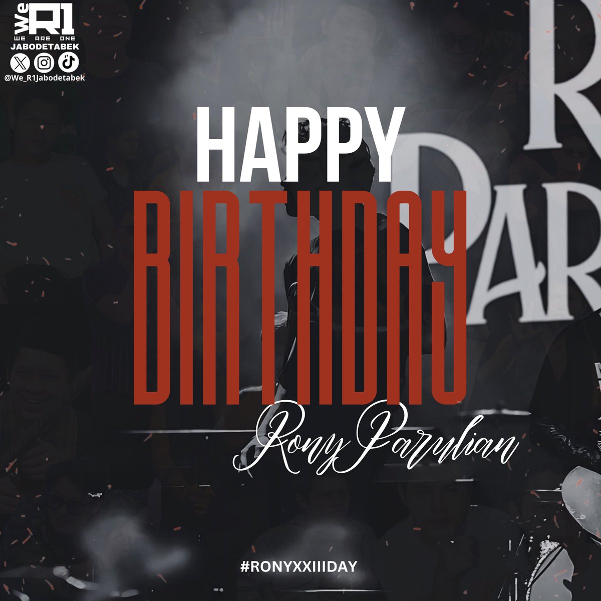 wer1jabodetabek's tweet photo. Dear Rony Parulian,
9 Juni 2024 ‼️
On your birthday, may your voice always find its way to touch people’s souls and bring them joy. Ameen🙏
Once again, Happy birthday our amazing singer, Rony Parulian !l✨🫶🏻
#RonyXXIIIDay #RonyParulian #JABONE https://t.co/sSCFIsFXzv