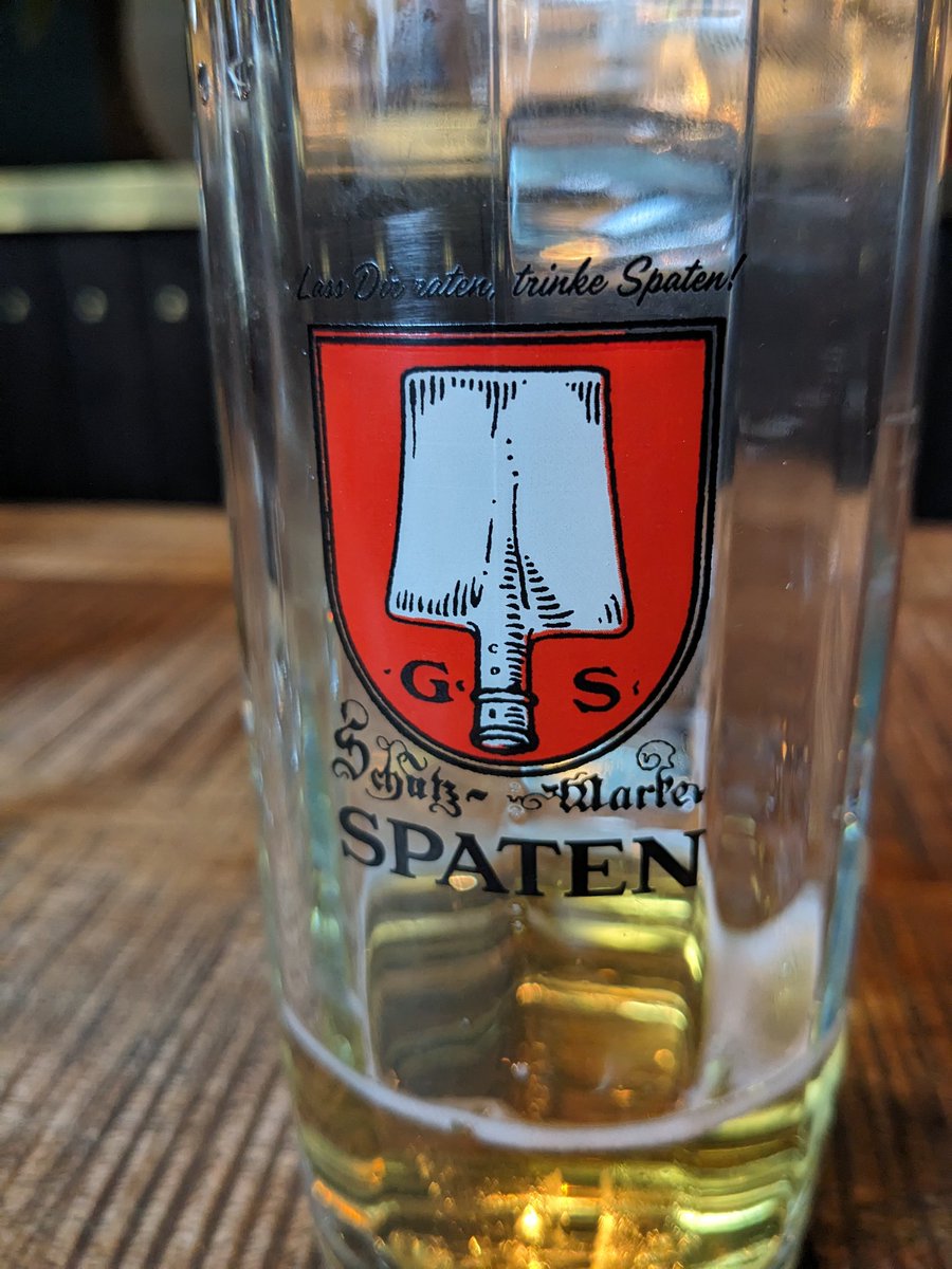 bamboolejog's tweet photo. We are in Varberg. Wimped out and staying in a hotel to stop the trenchfoot setting in. I like the logo on this beer. A spade https://t.co/EGqjDg3pR4