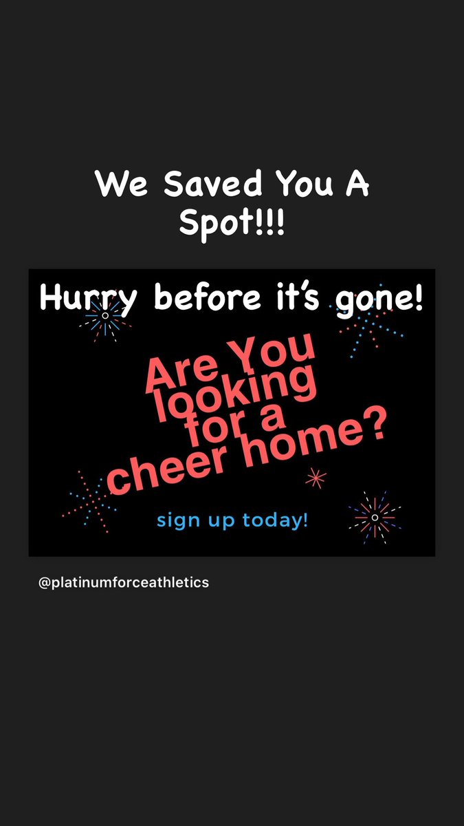 PlatinumForceMD's tweet photo. Are you interested in allstar cheer.  Travel and Non Travel Teams https://t.co/e18NAUkPGP