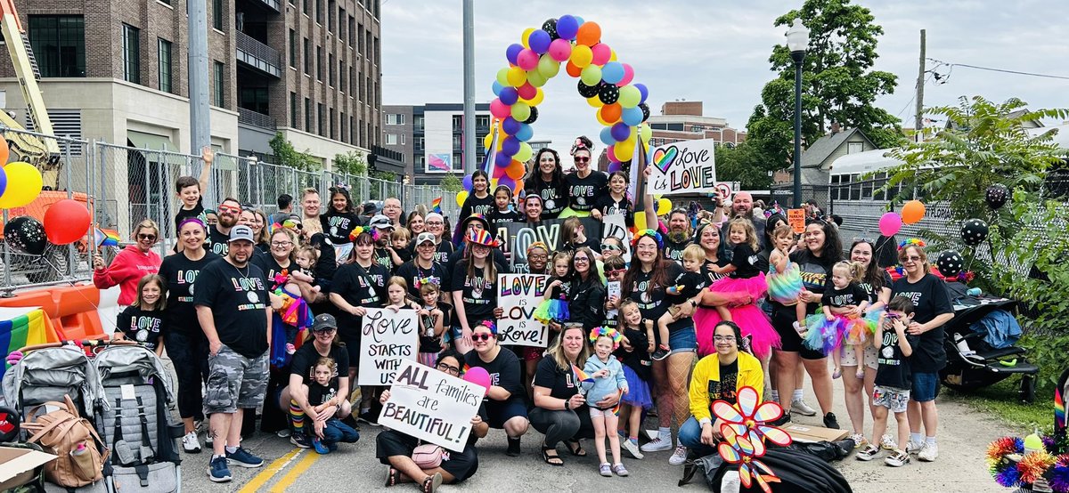 LOVE IS LOVE! Such a great day celebrating #indypride ❤️🧡💛💚💙💜🖤🤎🤍