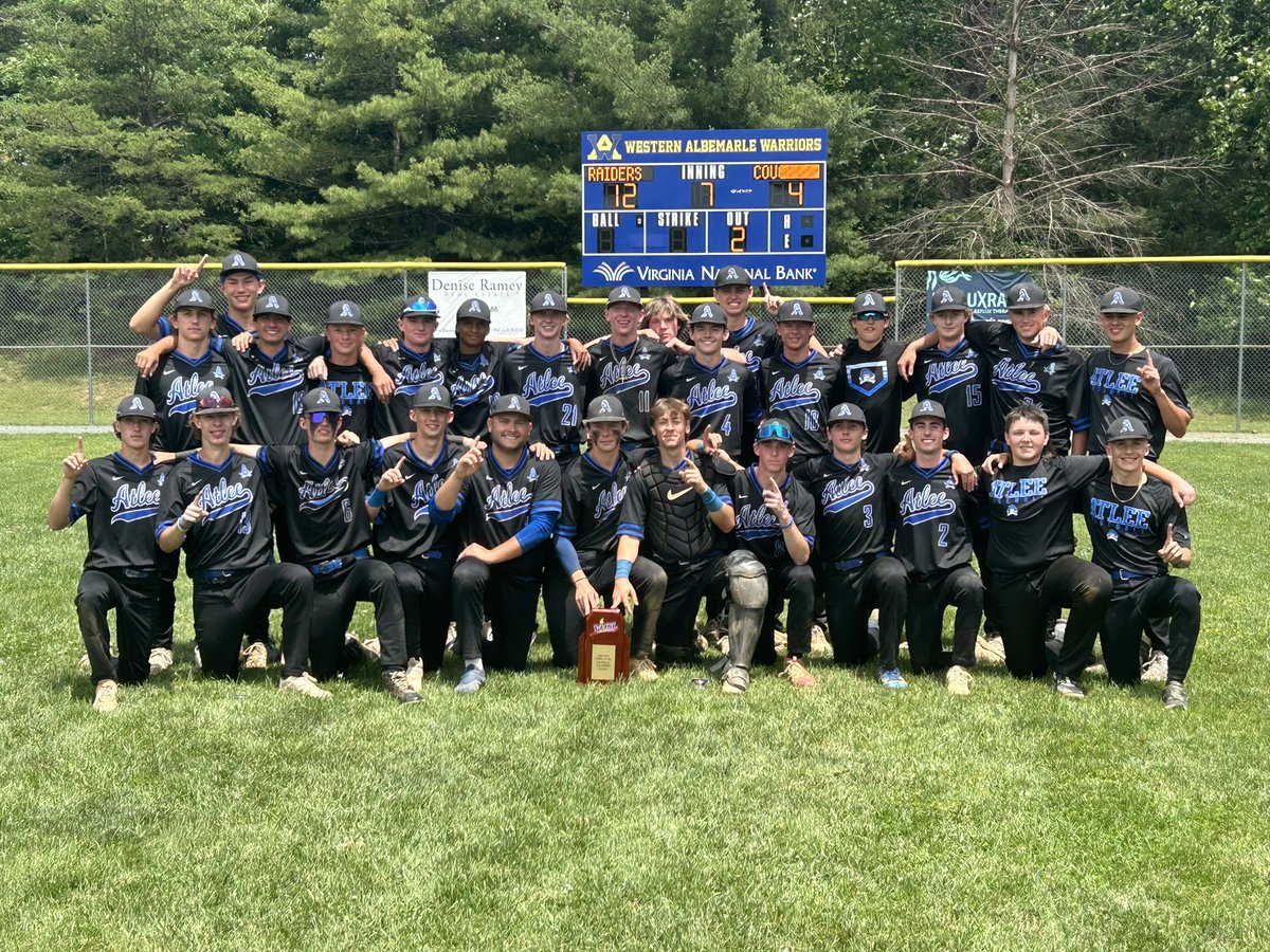 AtleeAthletics's tweet photo. Today history was made in Raider Nation. Baseball wins its first State Title in school History and boys lacrosse three-p. Let’s go! @AtleeBoosters @hanoversports @AtleeBaseball @atleelacrosse @CBS6SportsSean @LaneCtvsports  @ATLRaiderNation https://t.co/nw2nd90FQ8