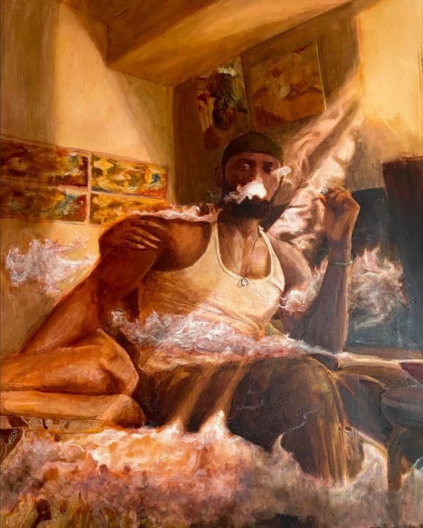 🎨Oil Painting by Sho Nobi.  <a href="/sho_nobi/">ShoNobi ART👨🏾‍🎨🎨🇳🇬</a>

"High Rise"

Artist's Words:
"Babe, wake and bake?"

🎨Painting by Somto Doris.  <a href="/somto_nda/">somto</a>

#blackart #art #dopeart #africanart #finearts #afroart #artwork #realism #paintings #oilpainting #artgallery #itsArtsthetic #aesthetic #trending