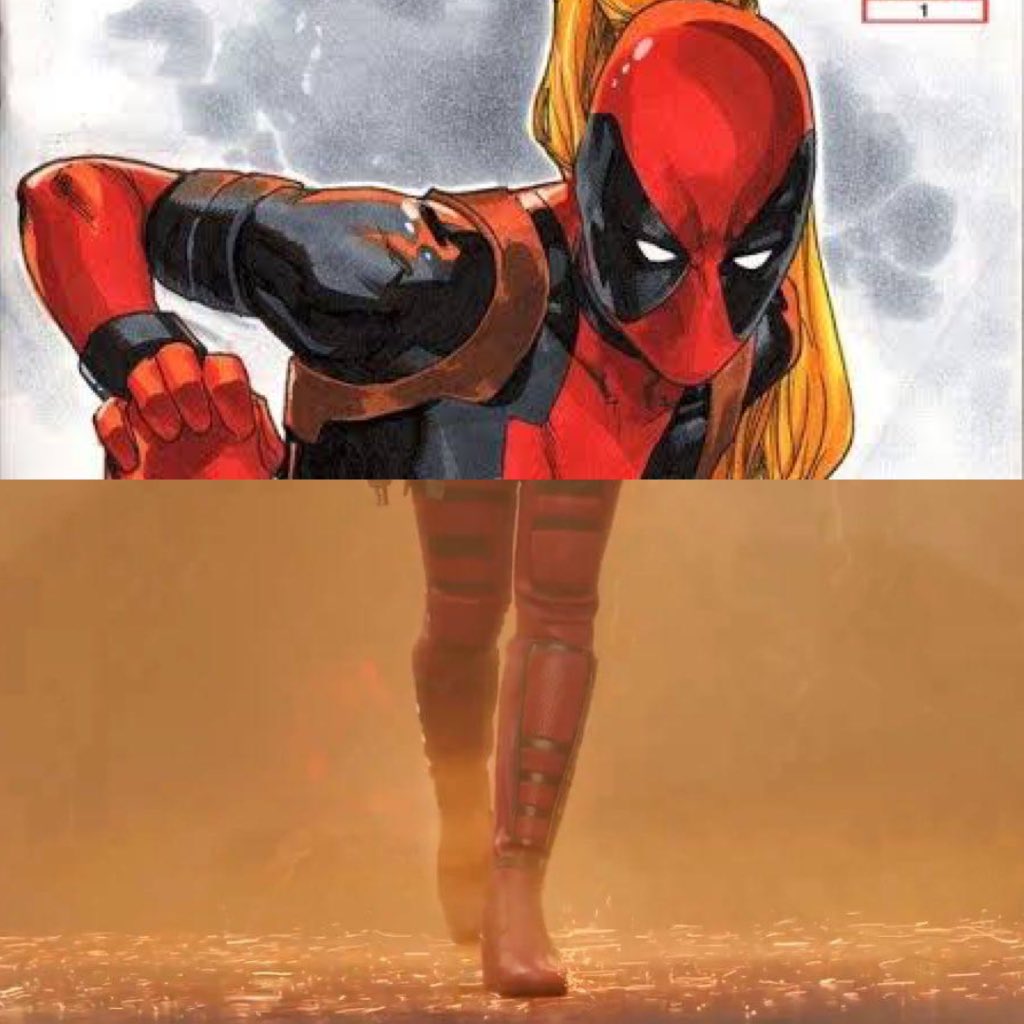 _Estiilos's tweet photo. Lady Pool confirmada en el nuevo tráiler de #DeadpoolAndWolverine ❤️💛 https://t.co/EnflFQBS3F