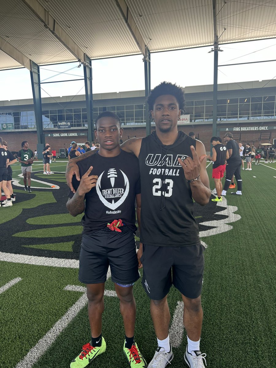 Had a great time competing in the <a href="/UAB_FB/">UAB Football</a> camp thanks to all the coaches and my mom for giving me this opportunity <a href="/DilfersDimes/">Trent Dilfer</a> @CoachJ_UAB <a href="/Coach_Browder/">Trevor Browder</a> @unoricky_ <a href="/RecruitGeorgia/">Recruit Georgia</a> <a href="/GAVarsityRivals/">GaVarsity</a> <a href="/SC_PANTHER_FB/">SUMTER COUNTY HS FOOTBALL</a>